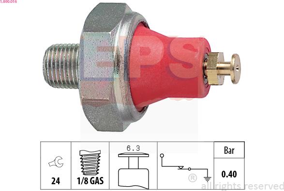 EPS 1.800.016 - Senzor,presiune ulei aaoparts.ro