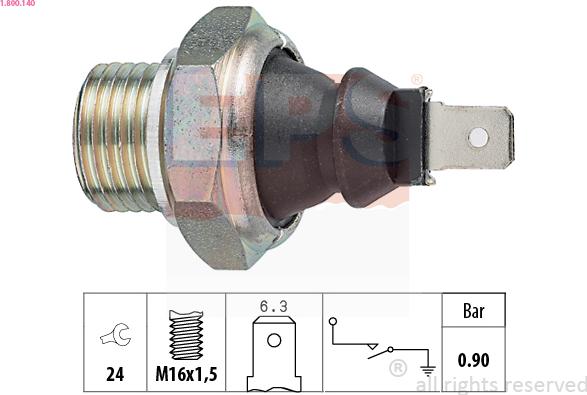 EPS 1-800-140 - Senzor,presiune ulei aaoparts.ro