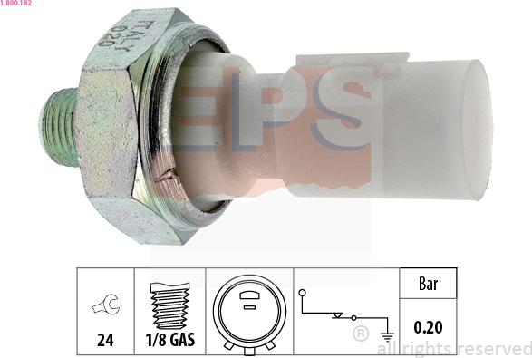 EPS 1.800.182 - Senzor,presiune ulei aaoparts.ro