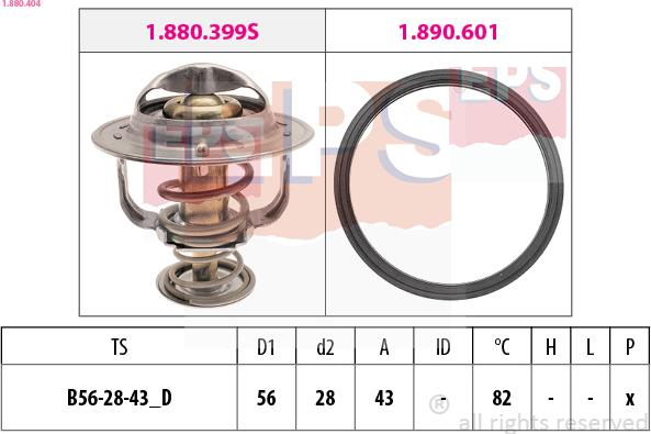 EPS 1.880.404 - Termostat,lichid racire aaoparts.ro