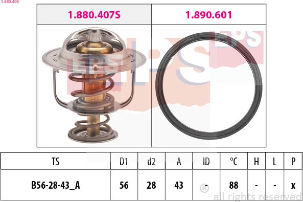 EPS 1.880.408 - Termostat,lichid racire aaoparts.ro