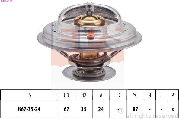 EPS 1.880.410S - Termostat,lichid racire aaoparts.ro
