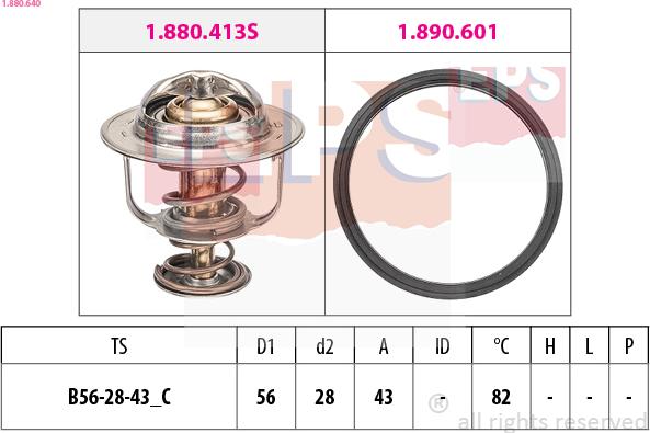 EPS 1.880.640 - Termostat,lichid racire aaoparts.ro