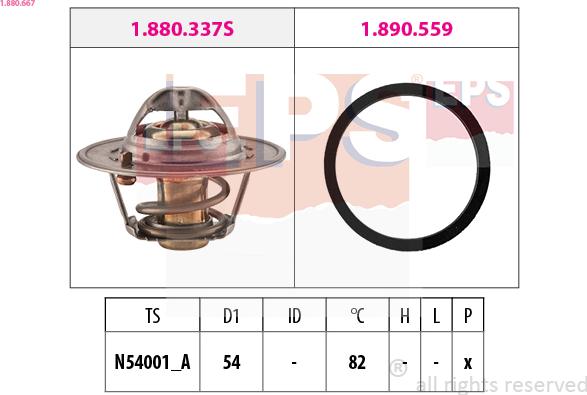 EPS 1.880.667 - Termostat,lichid racire aaoparts.ro