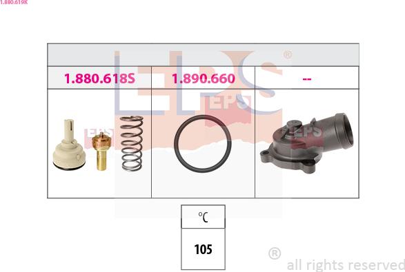 EPS 1.880.619K - Termostat,lichid racire aaoparts.ro