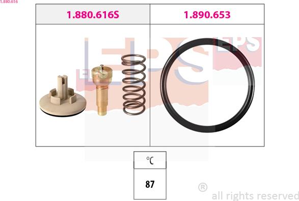 EPS 1.880.616 - Termostat,lichid racire aaoparts.ro