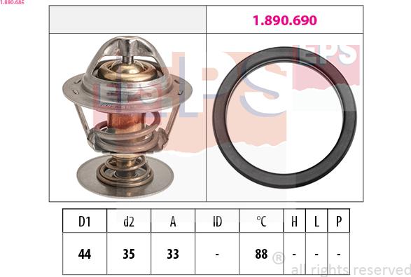 EPS 1.880.685 - Termostat,lichid racire aaoparts.ro