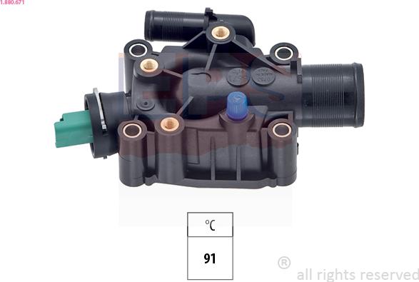 EPS 1.880.671 - Termostat,lichid racire aaoparts.ro