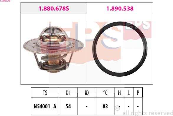 EPS 1.880.678 - Termostat,lichid racire aaoparts.ro