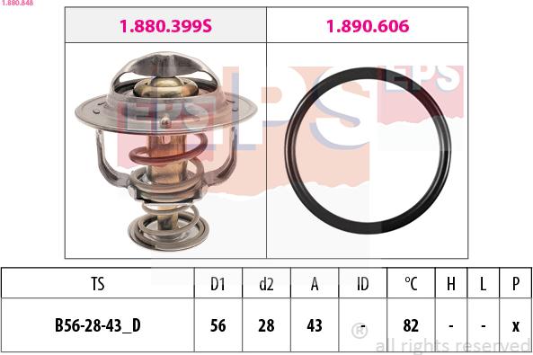 EPS 1.880.848 - Termostat,lichid racire aaoparts.ro