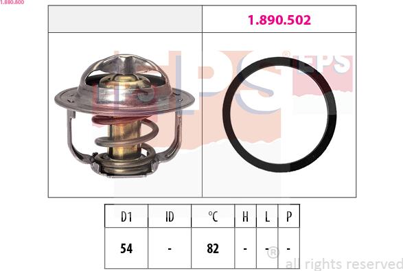 EPS 1.880.800 - Termostat,lichid racire aaoparts.ro