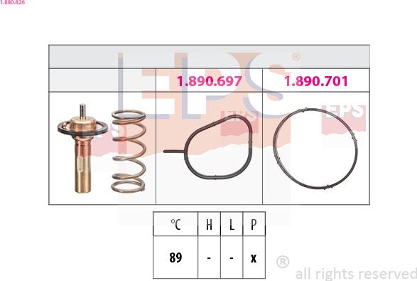 EPS 1.880.826 - Termostat,lichid racire aaoparts.ro