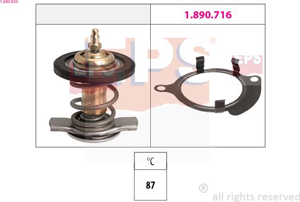 EPS 1.880.820 - Termostat,lichid racire aaoparts.ro