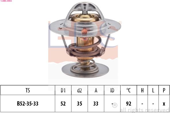 EPS 1.880.396S - Termostat,lichid racire aaoparts.ro