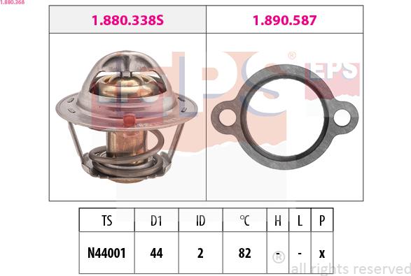 EPS 1.880.368 - Termostat,lichid racire aaoparts.ro