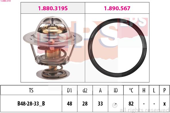 EPS 1.880.319 - Termostat,lichid racire aaoparts.ro