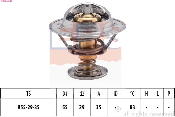 EPS 1.880.323S - Termostat,lichid racire aaoparts.ro