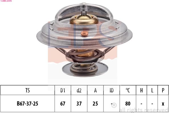 EPS 1.880.259S - Termostat,lichid racire aaoparts.ro
