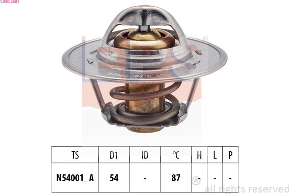 EPS 1.880.268S - Termostat,lichid racire aaoparts.ro
