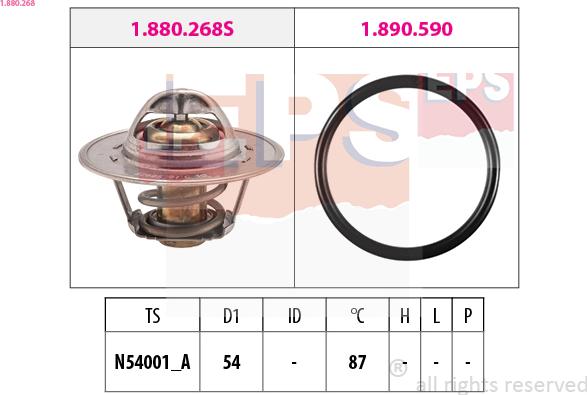 EPS 1.880.268 - Termostat,lichid racire aaoparts.ro