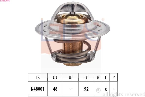 EPS 1.880.207S - Termostat,lichid racire aaoparts.ro