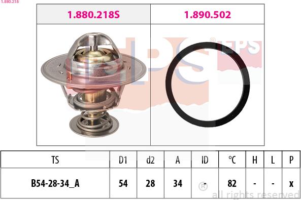 EPS 1.880.218 - Termostat,lichid racire aaoparts.ro