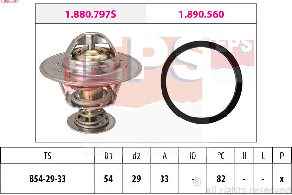 EPS 1.880.797 - Termostat,lichid racire aaoparts.ro