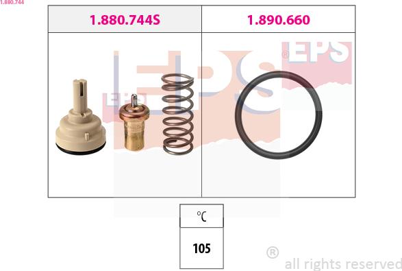 EPS 1.880.744 - Termostat,lichid racire aaoparts.ro