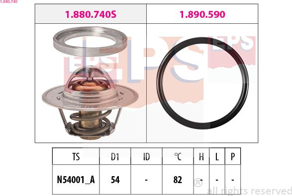 EPS 1.880.740 - Termostat,lichid racire aaoparts.ro