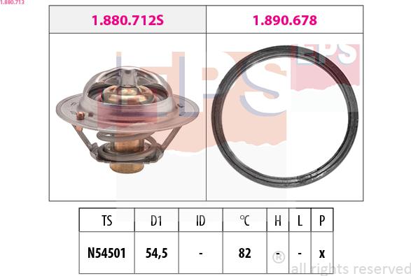EPS 1.880.713 - Termostat,lichid racire aaoparts.ro