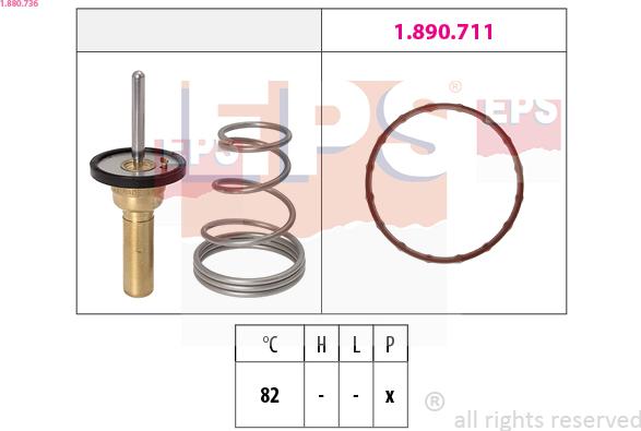 EPS 1.880.736 - Termostat,lichid racire aaoparts.ro