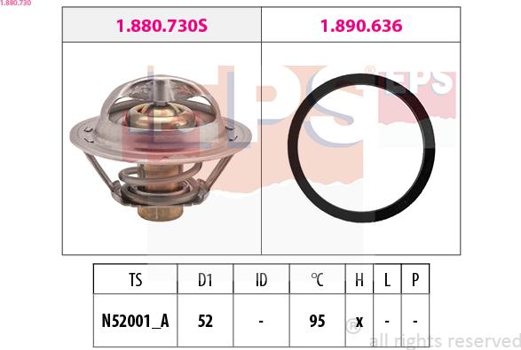 EPS 1.880.730 - Termostat,lichid racire aaoparts.ro