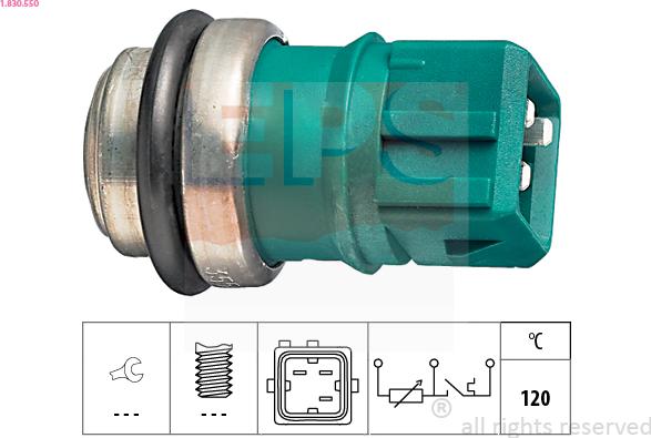 EPS 1.830.550 - Senzor,temperatura lichid de racire aaoparts.ro