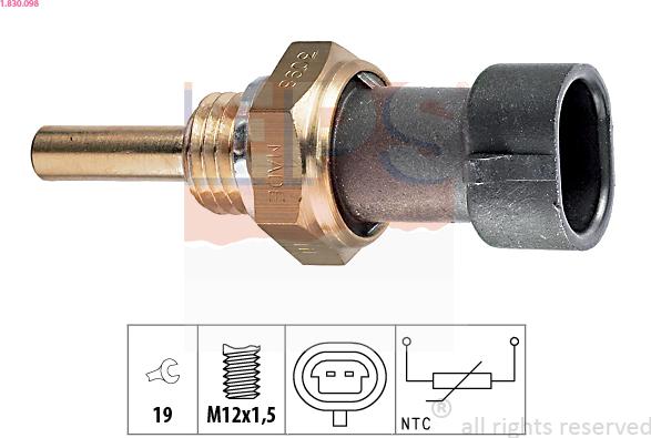 EPS 1.830.098 - Senzor,temperatura ulei aaoparts.ro