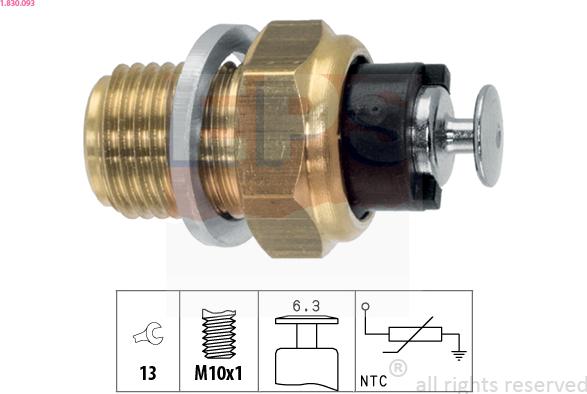 EPS 1-830-093 - Senzor,temperatura ulei aaoparts.ro