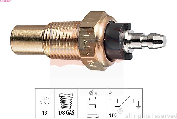 EPS 1.830.052 - Senzor,temperatura lichid de racire aaoparts.ro