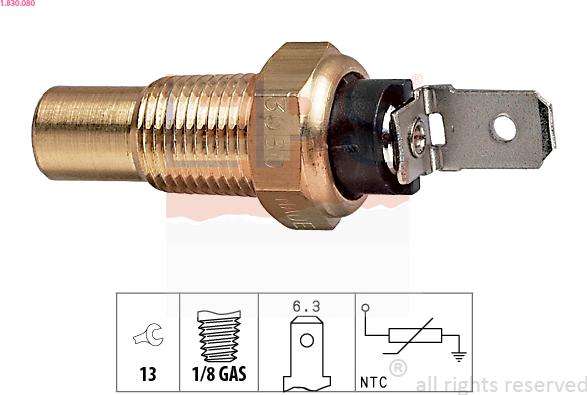 EPS 1.830.080 - Senzor,temperatura lichid de racire aaoparts.ro