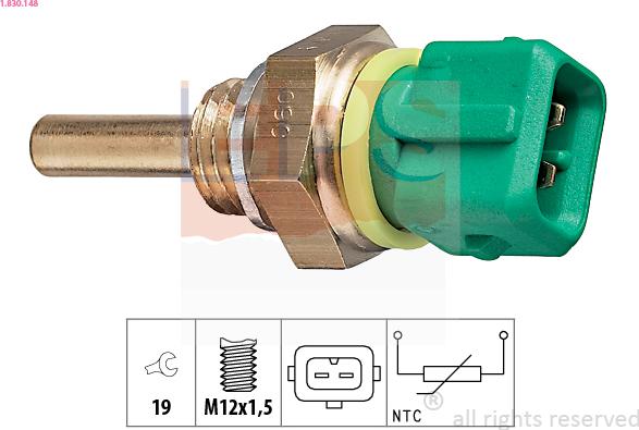 EPS 1.830.148 - Senzor,temperatura lichid de racire aaoparts.ro