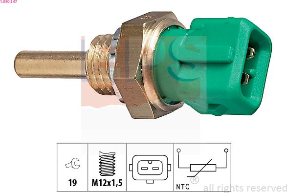 EPS 1.830.147 - Senzor,temperatura lichid de racire aaoparts.ro