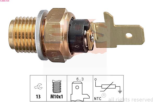 EPS 1.830.154 - Senzor,temperatura ulei aaoparts.ro