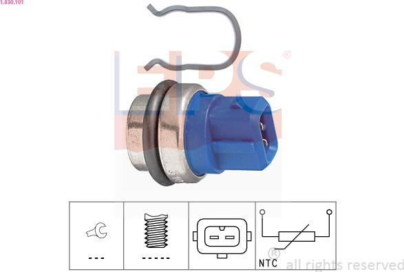 EPS 1.830.101 - Senzor,temperatura lichid de racire aaoparts.ro