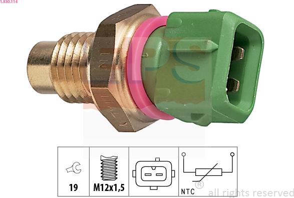 EPS 1.830.114 - Senzor,temperatura lichid de racire aaoparts.ro