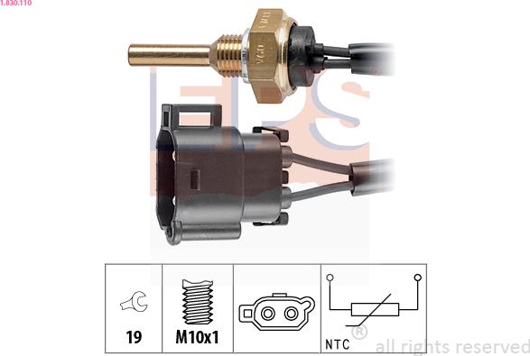 EPS 1.830.110 - Senzor,temperatura lichid de racire aaoparts.ro