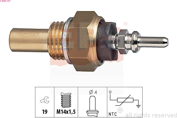 EPS 1.830.131 - Senzor,temperatura lichid de racire aaoparts.ro