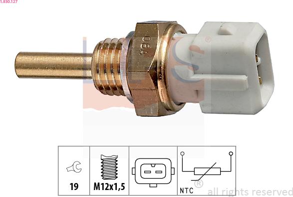 EPS 1.830.127 - Senzor,temperatura lichid de racire aaoparts.ro