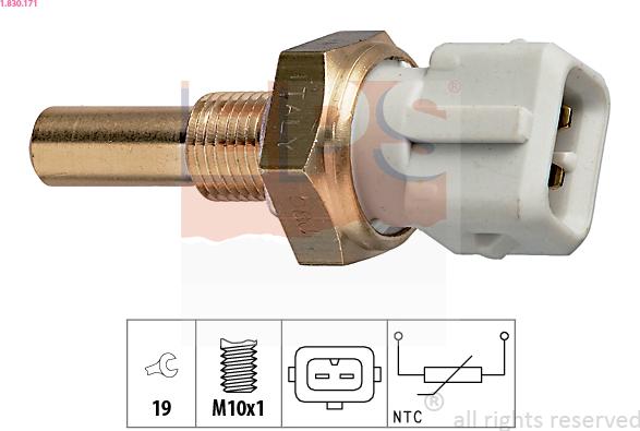 EPS 1.830.171 - Senzor,temperatura lichid de racire aaoparts.ro