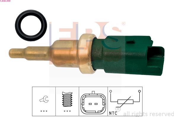 EPS 1.830.399 - Senzor,temperatura lichid de racire aaoparts.ro