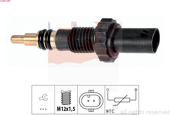 EPS 1.830.348 - Senzor,temperatura lichid de racire aaoparts.ro