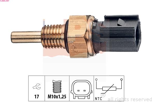 EPS 1.830.347 - Senzor,temperatura lichid de racire aaoparts.ro