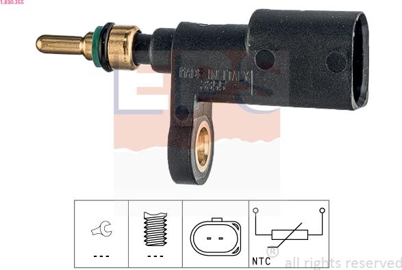 EPS 1.830.355 - Senzor,temperatura lichid de racire aaoparts.ro